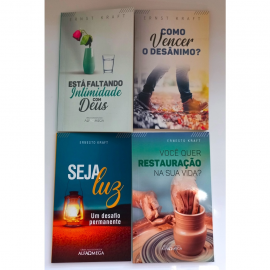 Livros crist�os 4 unidades (KIT 1)